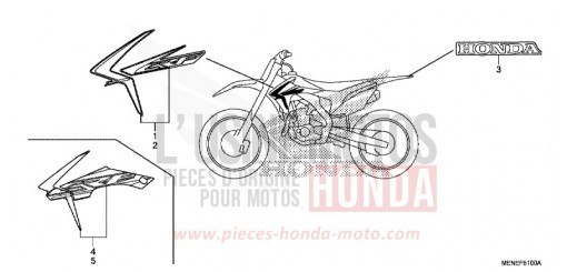 MARQUE/RAYURE CRF450RG de 2016